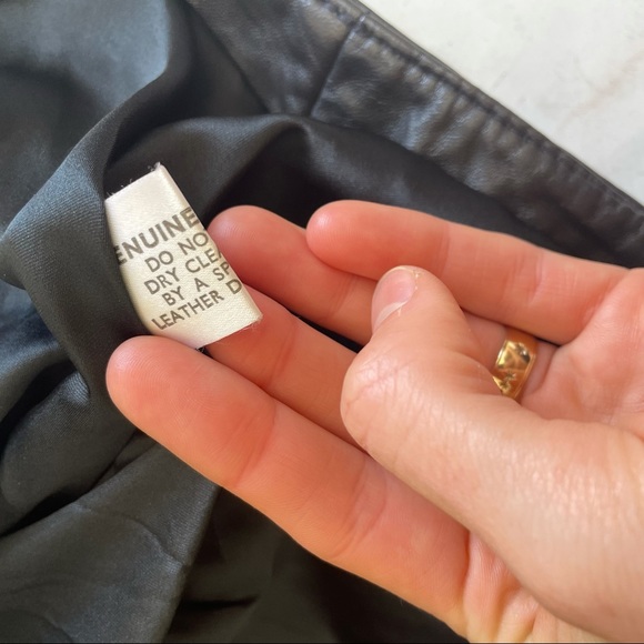 Vintage 80s Leather and suede leather jacket by CACCIA (M) - Picture 10 of 13